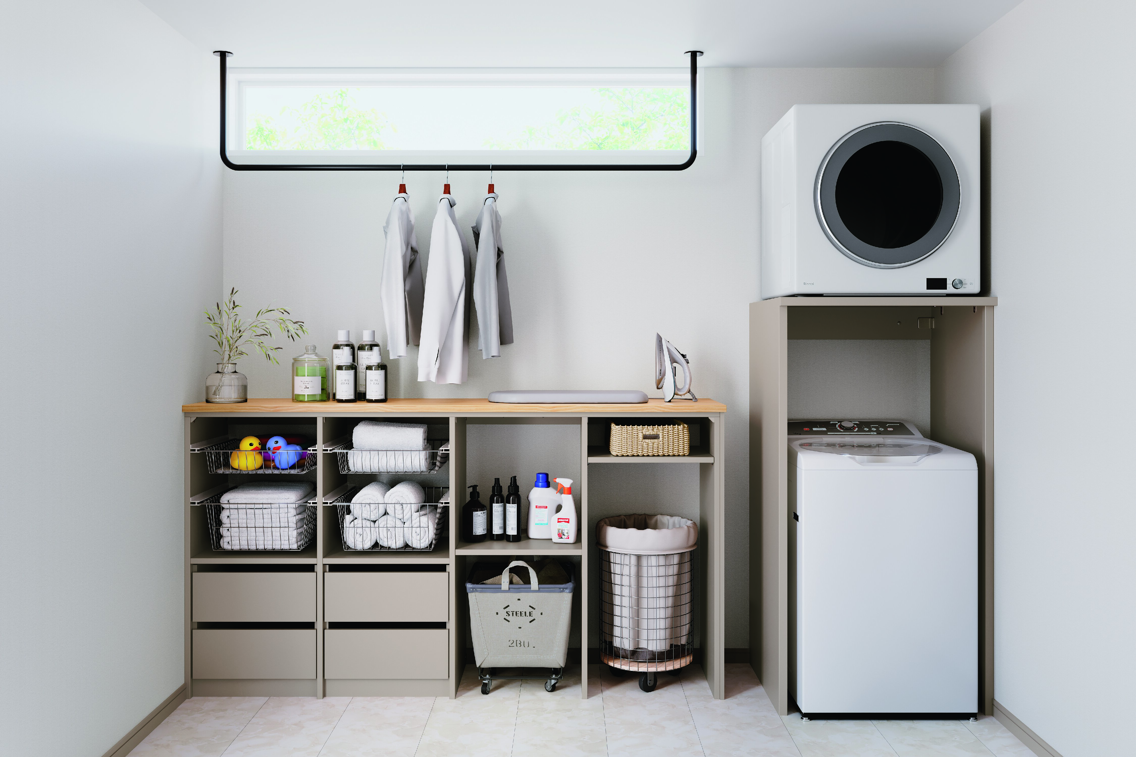 リンナイ「乾太くん」に 衣類乾燥機専用台発売｜リンナイ「乾太くん  