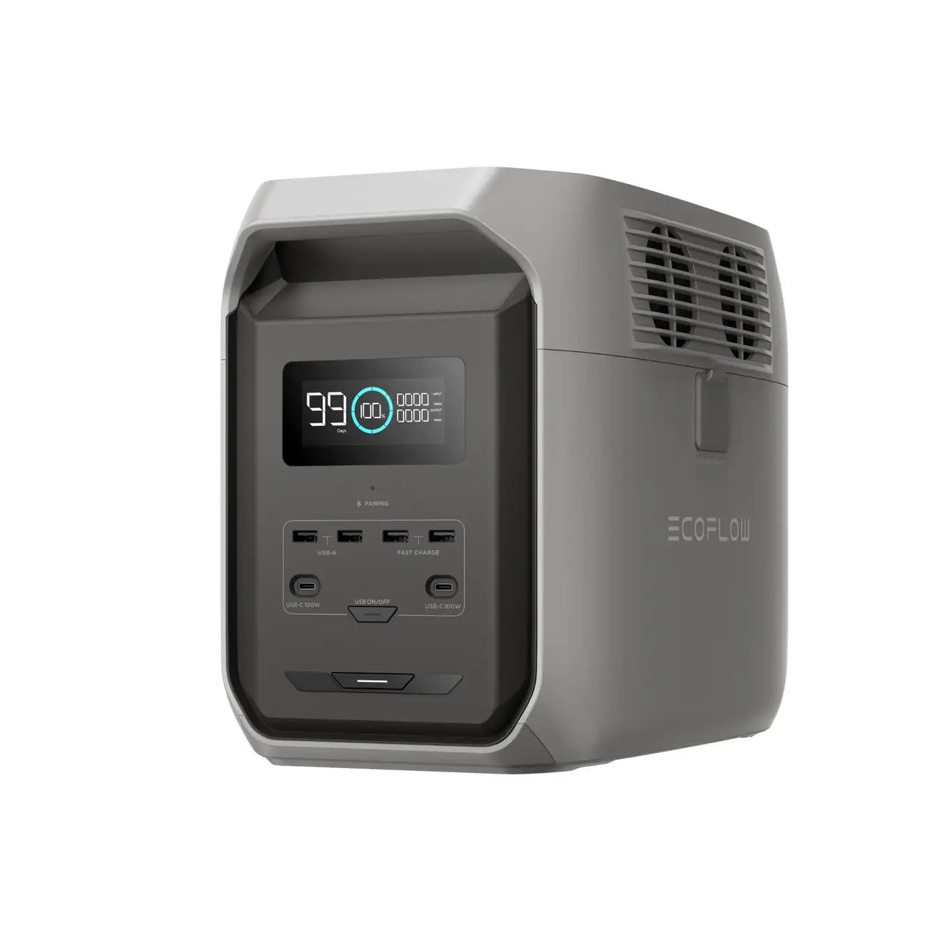 EcoFlow DELTA 3 1500 満充電は約1.5時間で完了、出力ポートは15口 