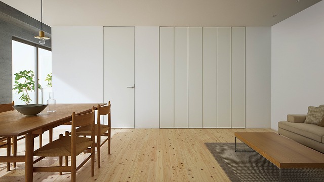 内装建具ドレタスに新製品　下地枠と収納建具を展開
